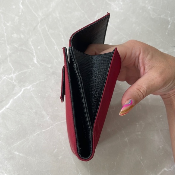 Prada RARE Red Nylon Logo Oversized Trifold Wallet - Picture 7 of 17
